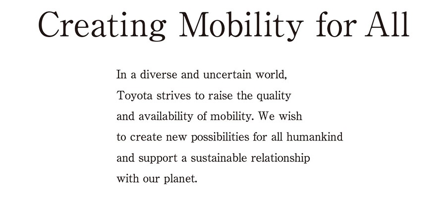 Toyota’s Vission Statement
