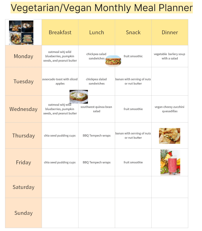 Vegan-Monthly-Meal-Planner