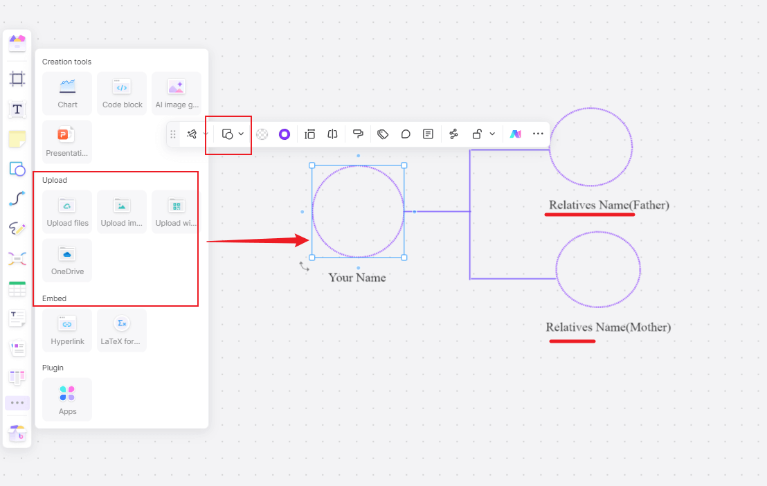 add-information-family-tree