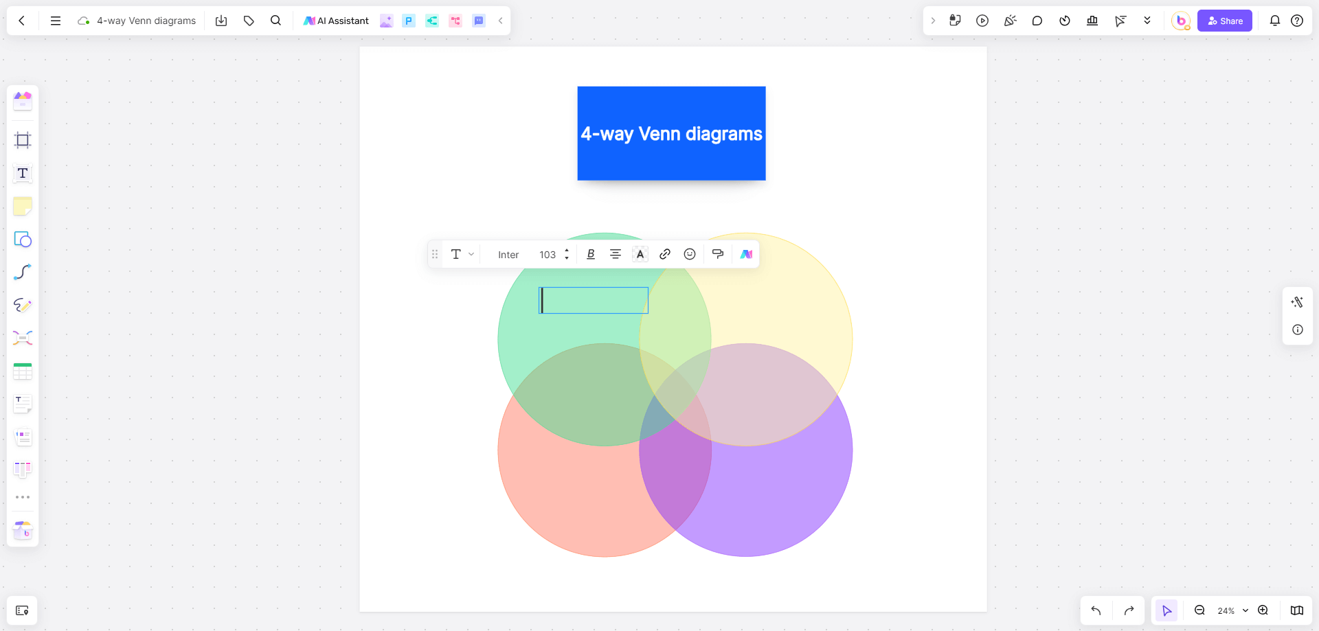 text-4-way-Venn-diagrams