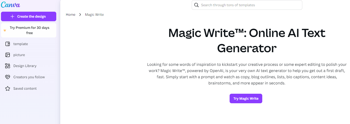 Canva-Magic-Write