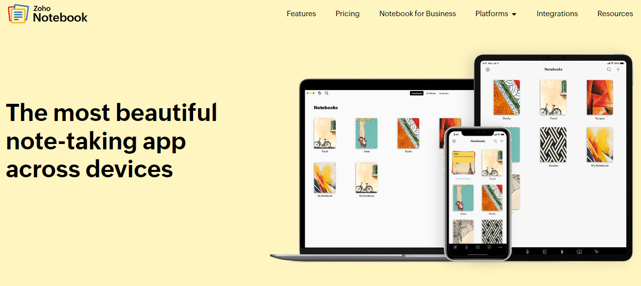 Zoho-notebook