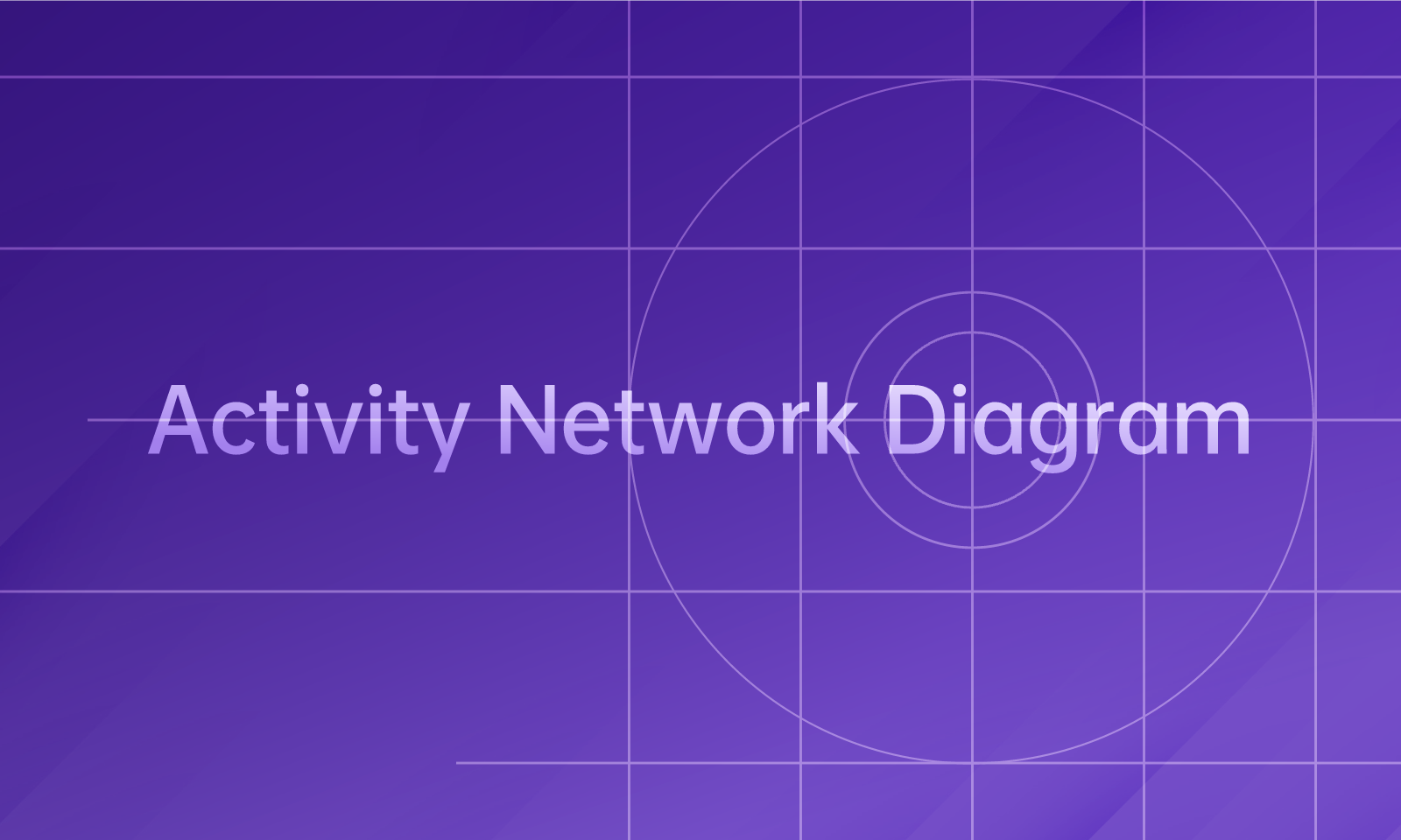 activity network diagram