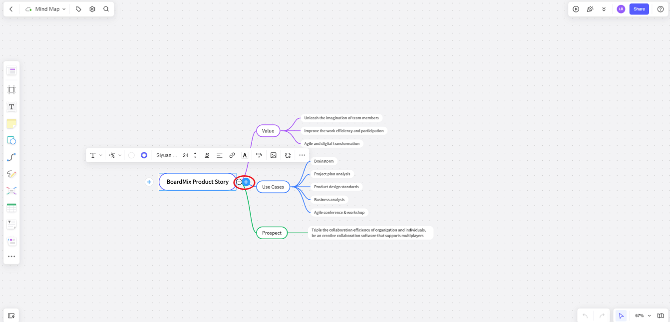 Add Mind Map Branches 