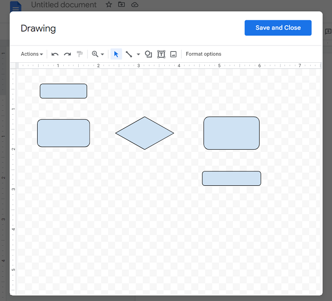 add shapes on google docs