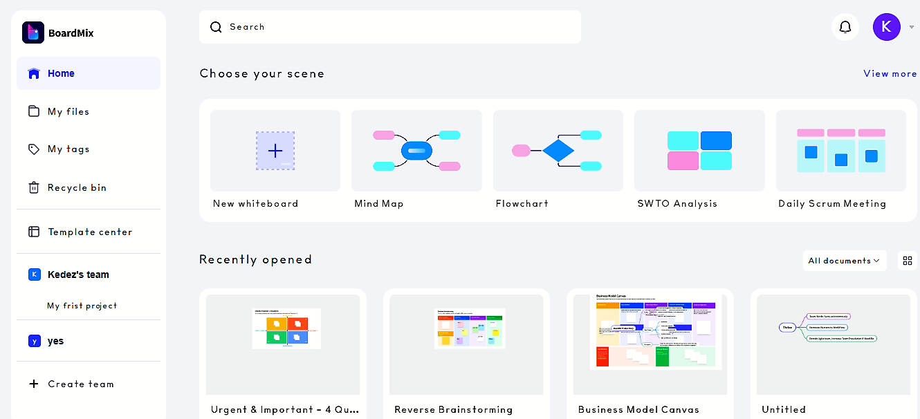 Boardmix free template