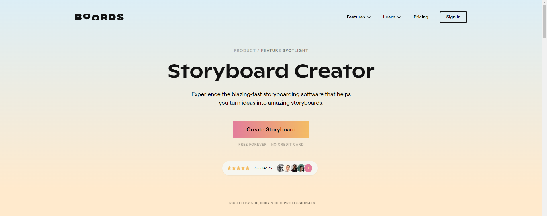 boords storyboard creator tools