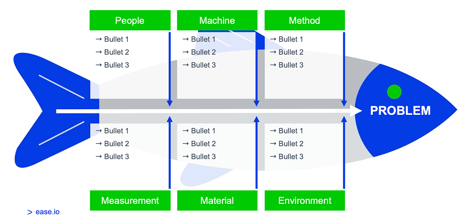 brainstorm with fishbone diagram