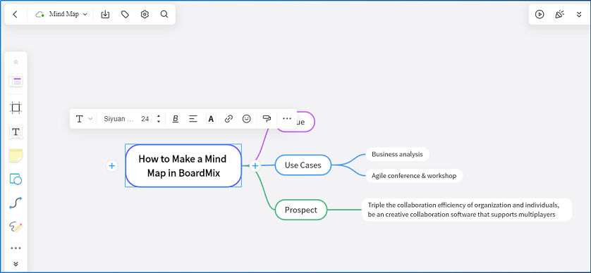 how to change mind map title