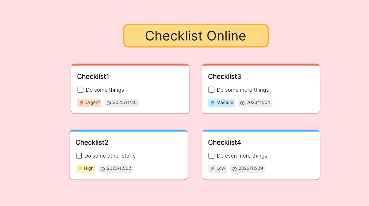 checklist online