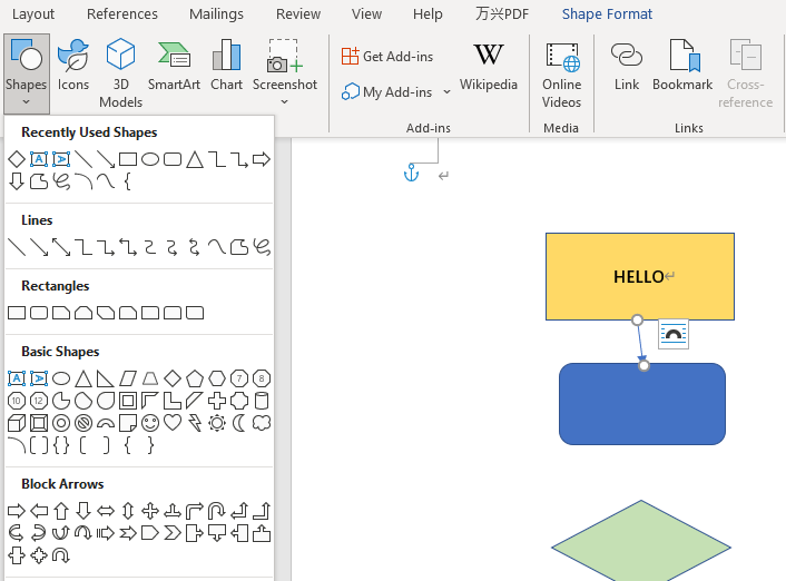 connect-flowchart-in-word1