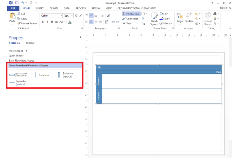 create-cross-functional-diagram-step-2