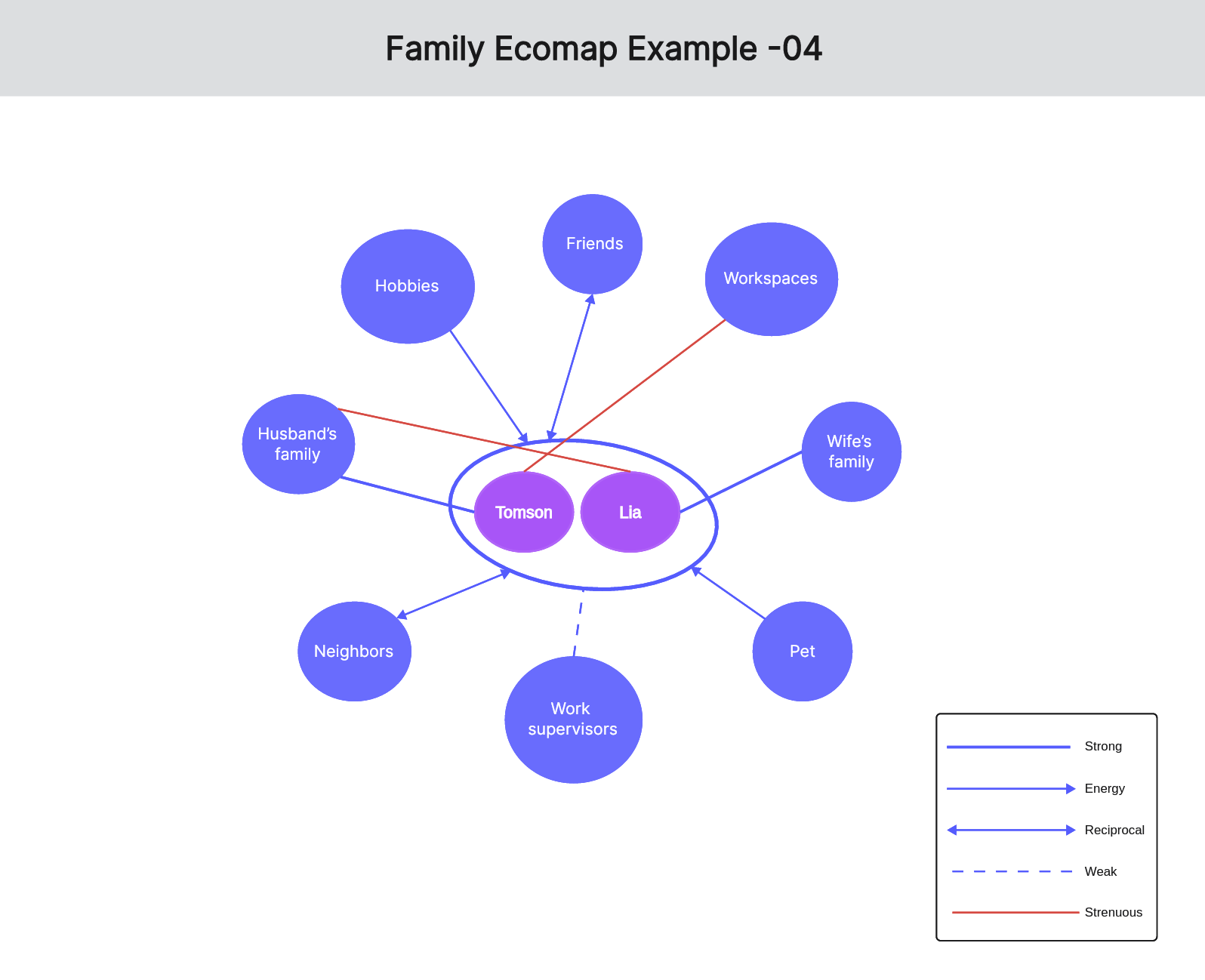 A Guide To The Family Ecomap With Examples   Family Ecomap Examples 04 