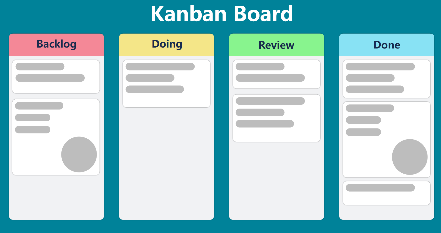 Kanban project management technique