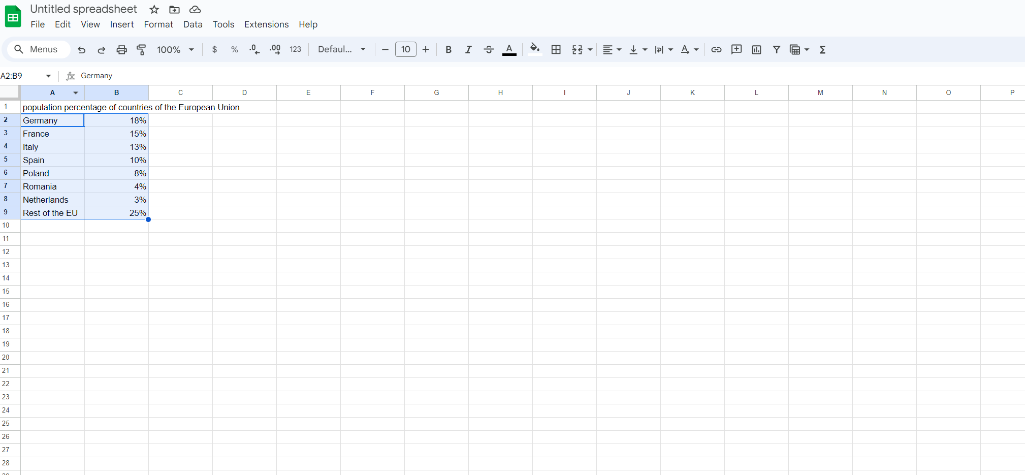 make-a-pie-chart-in-google-sheets-step-2