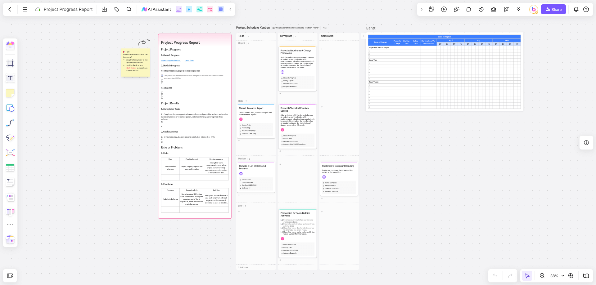 project-progress-report-template