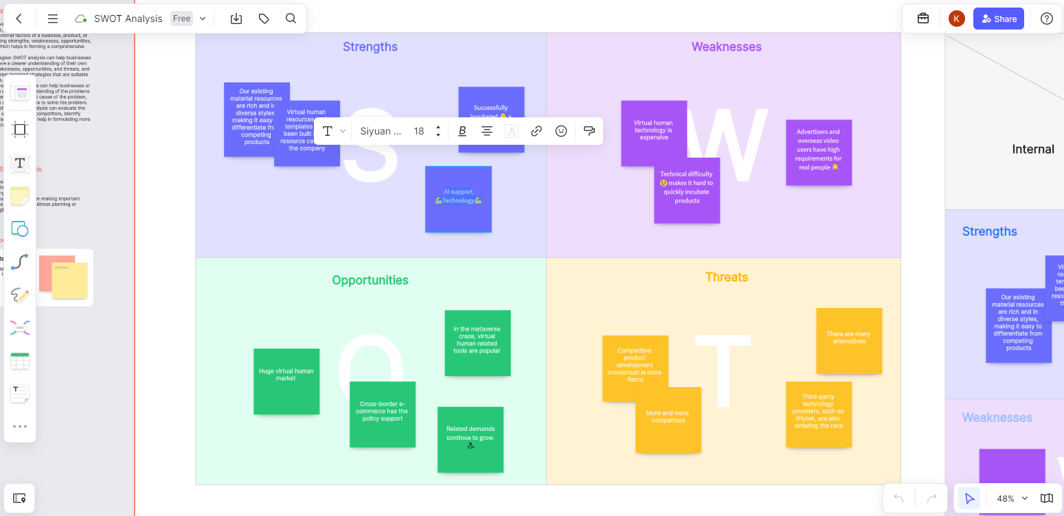 swot analysis step 2