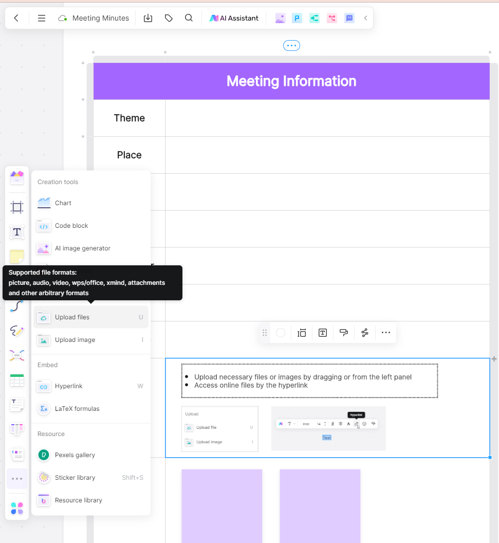 take meeting minutes with Boardmix