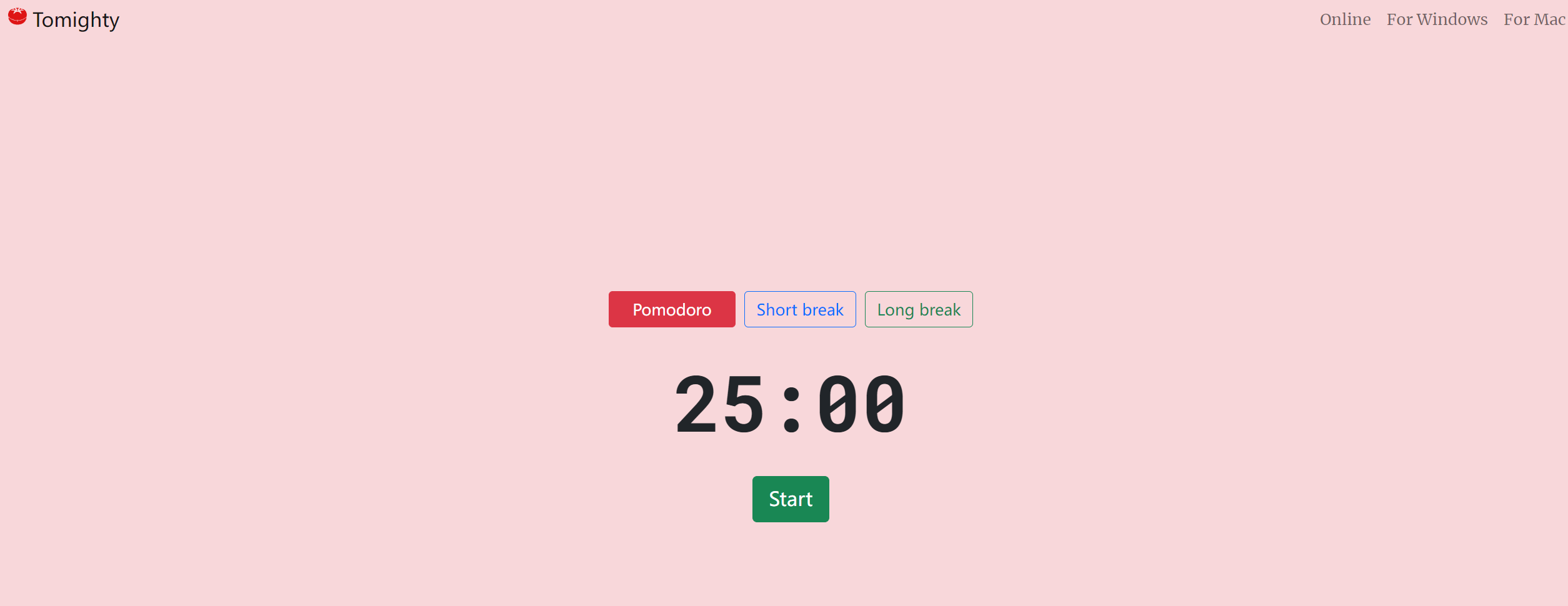 pomodoro technique timer Tomighty