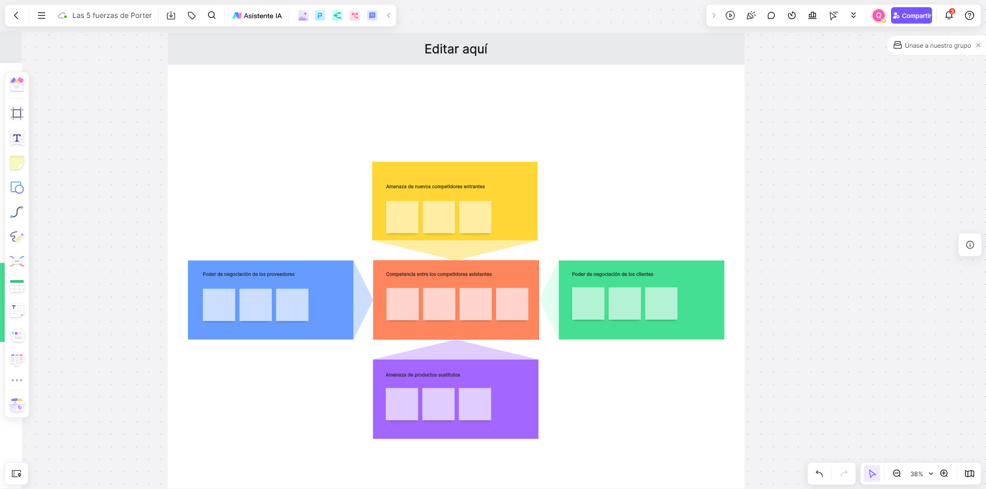 anótelas todas en la plantilla editable de Boardmix