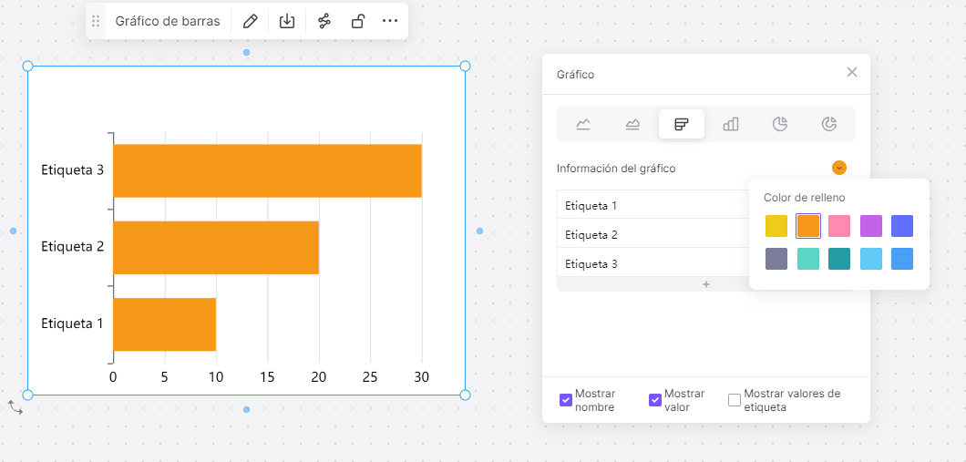  Personalice sus gráficos de barras 