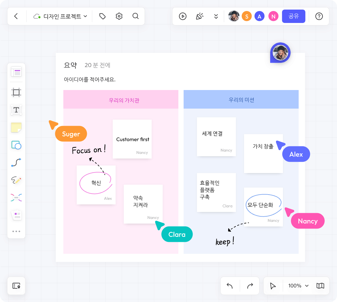 Map Out & Organize Ideas on Infinite Canvas