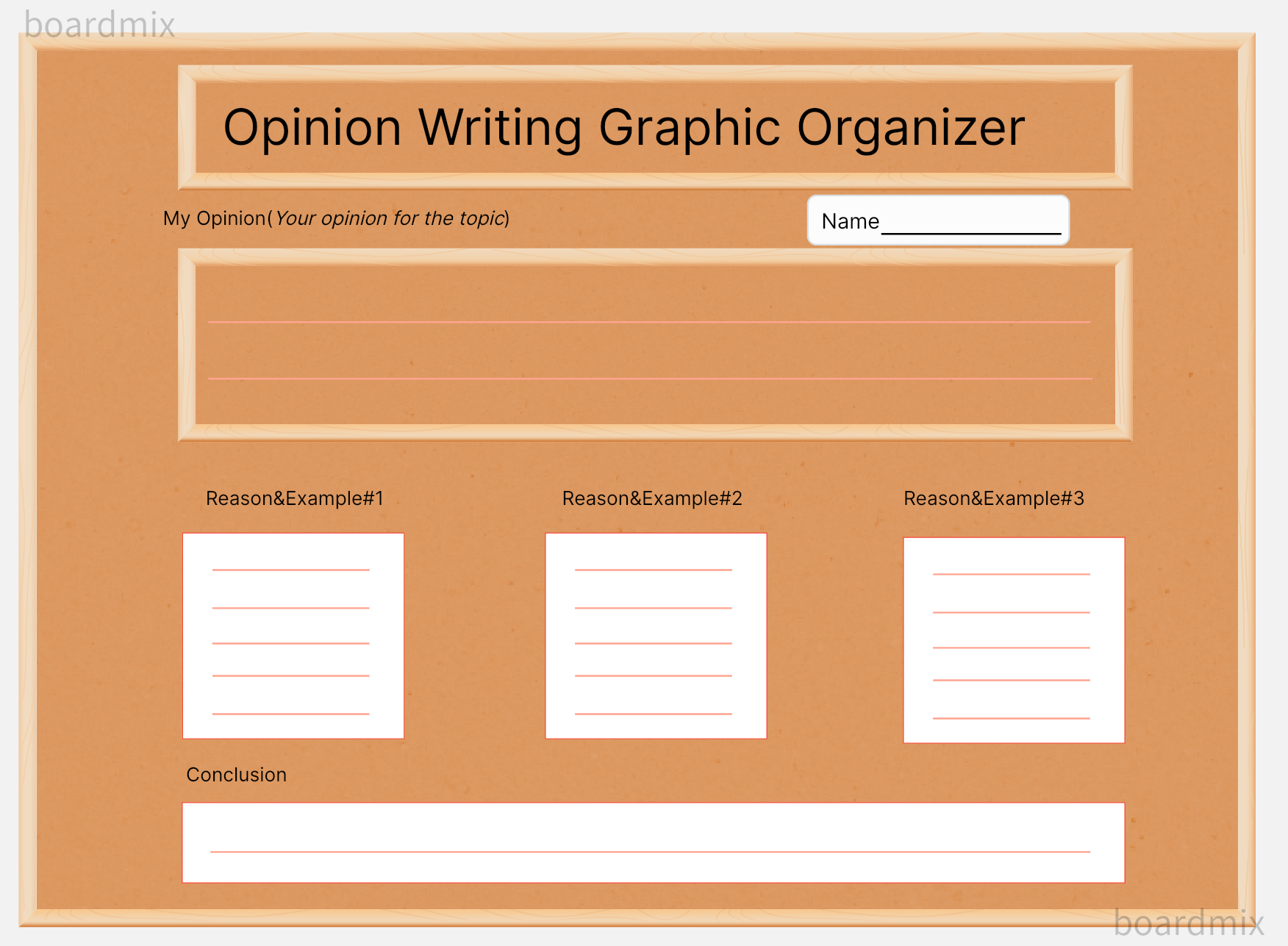 Graphic organizer for argument essay