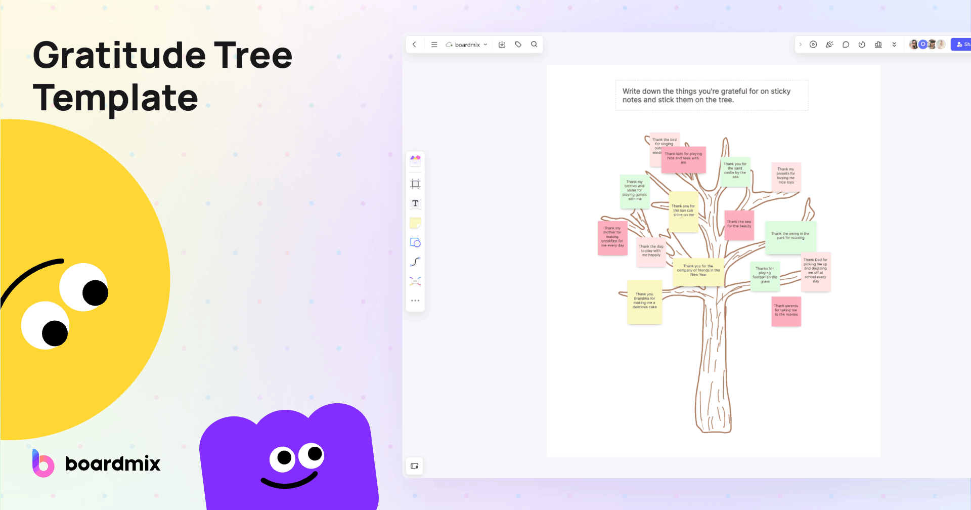 Gratitude Tree Template Boardmix Gratitude Tree Template Boardmix