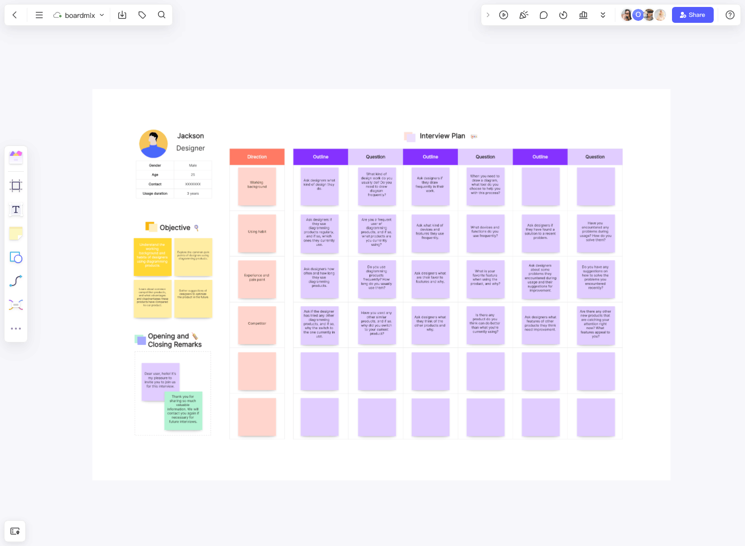 User Interview Template