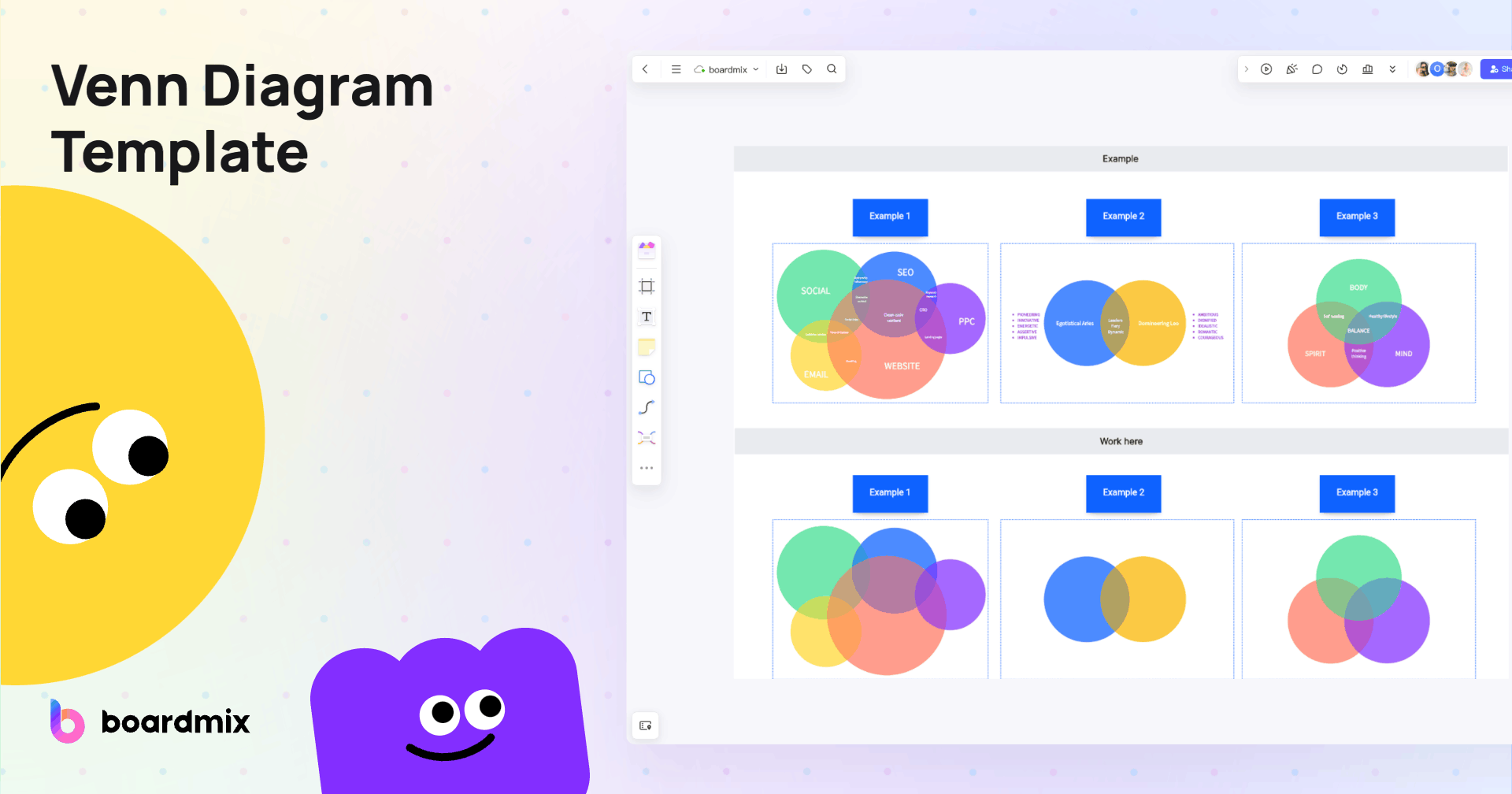 Шаблон Диаграммы Венна | Boardmix